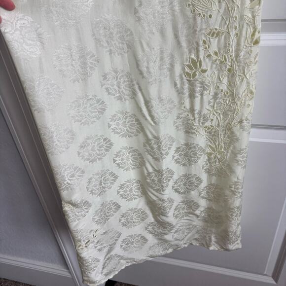 Out From Under Robyn Eyelet Maxi Slip Dress XS Yellow Ethereal Embroidered - Picture 12 of 13